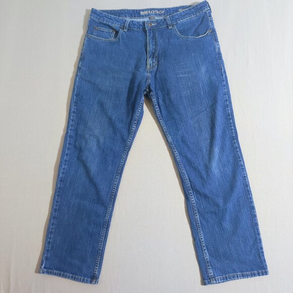 Denver Hayes Flextech Relaxed Fit jeans men's size 38/30 ink blue colour - Picture 1 of 14